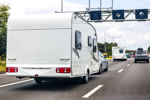 Caravan or motorhome asset tracking