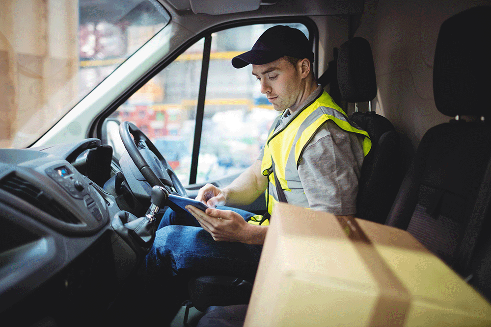 Delivery driver vehicle tracking