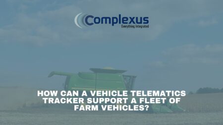 How can a vehicle telematics tracker support a fleet of farm vehicles?