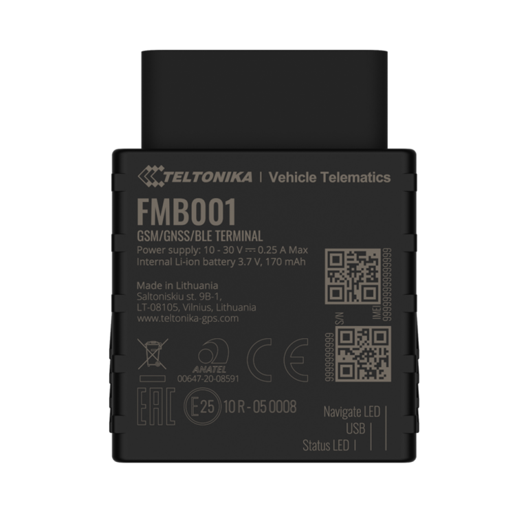 FMB001 simple plug and play commercial vehicle tracker and fleet tracking device (back)